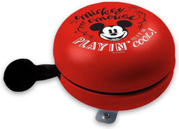 Disney Fietsbel Mickey Mouse Retro Junior 80 Mm Staal Rood