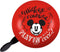 Disney Fietsbel Mickey Mouse Retro Junior 80 Mm Staal Rood