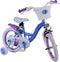 Disney Frozen 2 Kinderfiets - Meisjes - 14 inch - Blauw/Paars - Twee handremmen