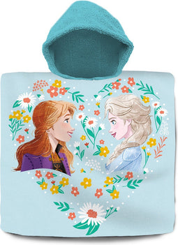 Disney Frozen bad cape/poncho - 60 x 120 cm - katoen - voor kinderen