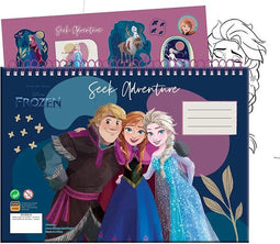 Disney Frozen Kleurboek A4 Schetsboek met Stickers - Schetsboek Elsa & Anna - Tekenboek - Cadeau Meisje 5 Jaar - Cadeau Meisje 3 Jaar - Verjaardagscadeau Meisje - Cadeau Kind