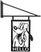 Disney Home - Metal Door Sign / Metalen Deurbord - Hello - Pluto