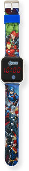 Disney - LED Watch The Avengers - Kinderhorloge Met LED Display Voor Datum en Tijd - Blauw