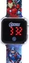 Disney - LED Watch The Avengers - Kinderhorloge Met LED Display Voor Datum en Tijd - Blauw