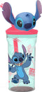 Disney Lilo & Stitch 3D Drinkbeker met Rietje - 360 Ml. - Bioscoopbeker