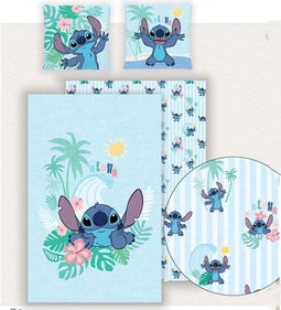 Disney Lilo & Stitch Dekbedovertrek, Aloha - Eenpersoons - 140 x 200 + 65 x 65 cm - Polycotton