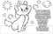 Disney Marie Cat Kleurplaten met Stencil en Stickervel