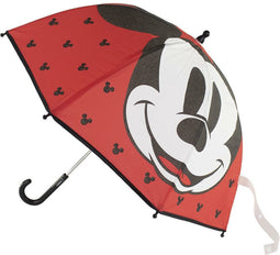 Disney Mickey Mouse paraplu - rood - D71 cm - voor kinderen