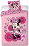 Disney Minnie Mouse Flowers - Dekbedovertrek - Eenpersoons - 140 x 200 cm - Polyester