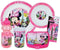 Disney Minnie Serviesset - FUN HOUSE - 006377 - Glas, Diep Bord, Plat Bord, Fles, Snackdoos en Bestek