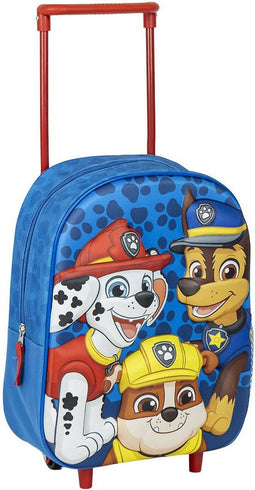 Disney Paw Patrol rugzak voor kinderen - blauw - 25 x 10 x 31 cm - rugzak met ingebouwde trolley