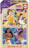 DISNEY PRINCESS (BELLA + VAIANA) - 2 houten puzzels
