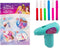 Disney Princess - Spray Pen Set Batterij - DP23369 - Airbrush Kleurstiften voor Kinderen - Tekenset met Gekleurde Pennen en Tekensjablonen
