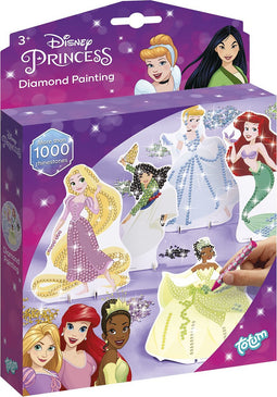 Disney Princess Totum knutselset fashion prinsessen versieren met strass steentjes - diamond painting knutselen cadeautip creatief