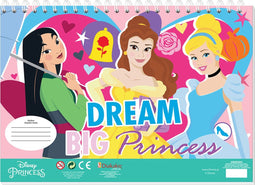 Disney Prinses Kleurplaten met Stencil en Stickervel