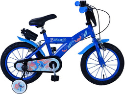 Disney Stitch Kinderfiets - Jongens - 14 inch - Blauw - Twee handremmen