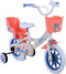 Disney Stitch Kinderfiets Meisjes 12 inch Creme Koraal Blauw