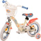 Disney Stitch Kinderfiets - Meisjes - 12 inch - Crème Koraal Blauw
