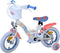 Disney Stitch Kinderfiets Meisjes 12 inch Twee handremmen Crème Koraal Blauw