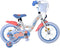 Disney Stitch Kinderfiets - Meisjes - 14 inch - Crème Koraal Blauw - Twee handremmen