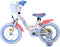 Disney Stitch Kinderfiets - Meisjes - 14 inch - Crème Koraal Blauw - Twee handremmen