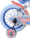 Disney Stitch Kinderfiets - Meisjes - 14 inch - Creme Koraal Blauw - Twee handremmen