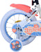 Disney Stitch Kinderfiets - Meisjes - 14 inch - Crème Koraal Blauw - Twee handremmen