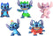 Disney Stitch - Set van 5 Speelfiguren