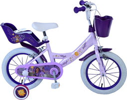 Disney Wish Kinderfiets - Meisjes - 14 inch - Paars - Twee handremmen