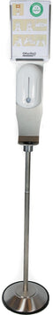 Dispenserzuil no touch sensor voor vloeistof 150cm RVS