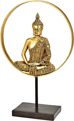 Display Boeddha van poly goud (B/H/D) 26x40x11cm