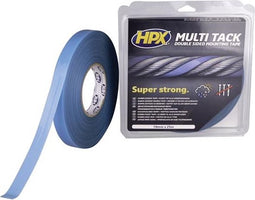 Display met 10x dubbelzijdige multi-tack tape - semi-transparant - 19 mm x 25 m