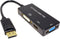 DisplayPort 1.2 naar HDMI, DVI en VGA adapter / zwart - 0,15 meter