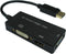 DisplayPort 1.2 naar HDMI, DVI en VGA adapter / zwart - 0,15 meter