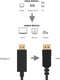 DisplayPort Cable Ewent EC1430 HDMI Black