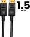Displayport kabel 1.4 – 8K 60Hz – 4K 144 Hz - 32.4GBps – Gecertificeerd – DP 1.4 Kabel - 1.5 Meter