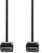 DisplayPort-Kabel - DisplayPort Male - DisplayPort Male - 8K@60Hz - Vernikkeld - 3.00 m - Rond - PVC - Zwart - Polybag