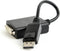 DisplayPort M - DVI F adapterkabel 10 cm zwart v1.2