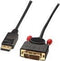 DisplayPort to DVI Adapter LINDY 41491 2 m Black