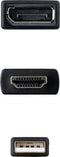 DisplayPort to HDMI Cable NANOCABLE 10.16.0205 20 cm Black 4K Ultra HD