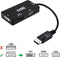 DisplayPort to VGA/DVI/HDMI adapter 3 en 1 NANOCABLE 10.16.3301-BK Black