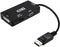 DisplayPort to VGA/DVI/HDMI adapter 3 en 1 NANOCABLE 10.16.3301-BK Black