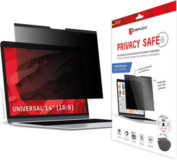 Displex Privacy Safe Magnetische Screenprotector Geschikt voor universele laptops van 14 inch (16:9)