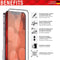 Displex Real Glass FC + Frame screenprotector geschikt voor iPhone 6 6s 7 8 en SE 2020 SE 2022 - transparant
