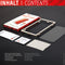 Displex Real Glass FC + Frame screenprotector geschikt voor iPhone 6 6s 7 8 en SE 2020 SE 2022 - transparant