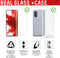 Displex Real Glass Screenprotector + Back Cover met Applicator voor Samsung Galaxy A53 - Transparant