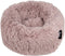 District 70 FUZZ - Hondenmand Comfortabel en Zacht Pluche - Lichtgrijs - Medium Ø 60 cm