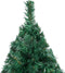 vidaXL - Kunstkerstboom - met - verlichting - en - kerstballen - 210 - cm - PVC - groen