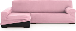 Hoes voor chaise longue met lange armleuning links Eysa ULISES Roze Licht Roze 170 x 110 x 310 cm