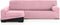 Hoes voor chaise longue met lange armleuning links Eysa ULISES Roze Licht Roze 170 x 110 x 310 cm